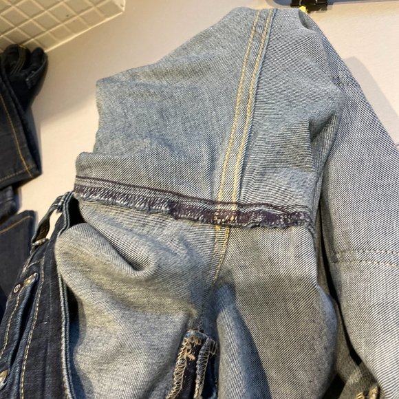 👖 GUC AG Adriano Goldschmied The Jessie Curvy Boot Cut Bootcut 32R Dark Wash Y2K - Picture 9 of 16